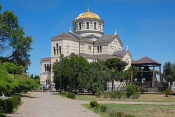 Fototapeta na wymiar St. Vladimir Cathedral, Tauric Chersonesos