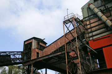 A picture from the abandoned industrial area used now as the industrial free time park. 