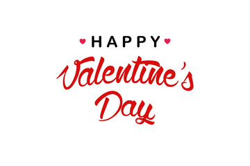 happy valentines day handwritten lettering holiday design to greeting card, poster, congratulate, calligraphy text