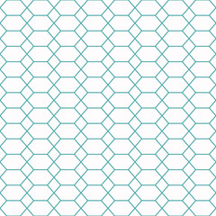 Fototapeta premium Repeating grid of hexagons and squares. Seamless geometric pattern.