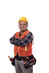 Fototapeta premium images of smile constructor crossed hands
