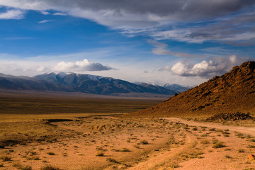 Naklejka na ściany i meble Views of the mountains of Western Mongolia.