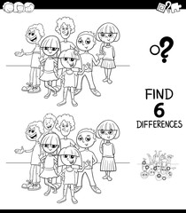 differences game color book with teens