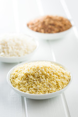 Healthy millet flakes.