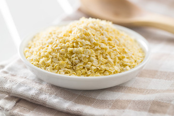 Healthy millet flakes.