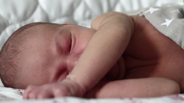 Newborn baby sleeps