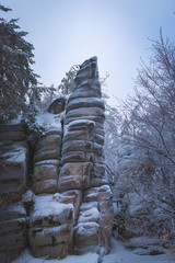Felsen im Winter