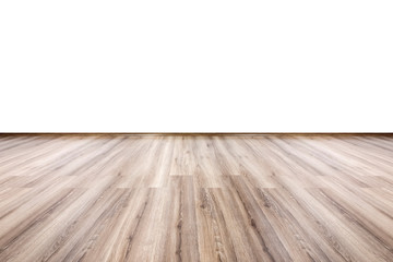 laminate and white wall, view of an empty room