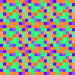Seamless pattern background from a variety of multicolored squares.