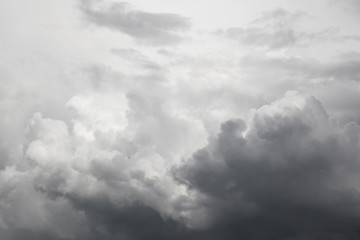 Grey storm clouds