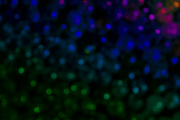 rainbow colored bokeh balls background