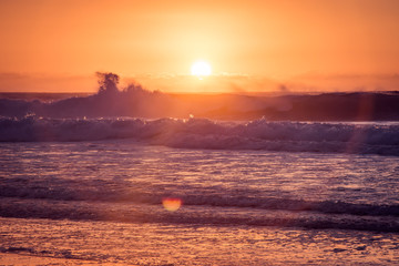 sunset at the beach