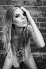 Fototapeta premium portrait of grungy girl