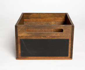 Empty wooden crate