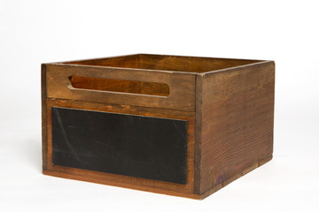 Empty wooden crate