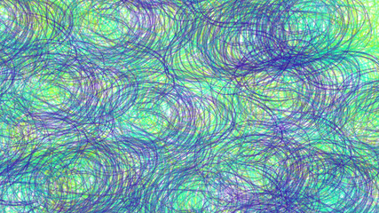 Abstract background with various colored pencil lines.