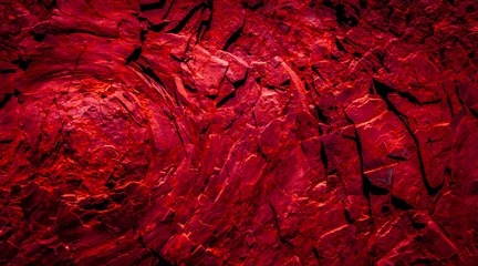 Crédence de cuisine en verre imprimé Pierres roches rouges , abstrait - texture de pierre volcanique -