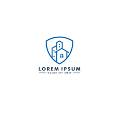 Home building logo design, house icon  vector illustration