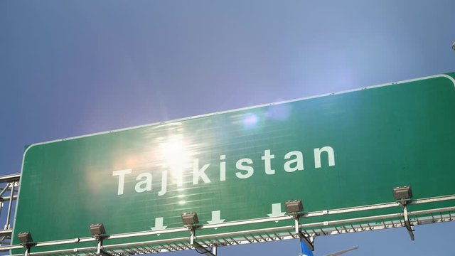 Airplane Landing Tajikistan