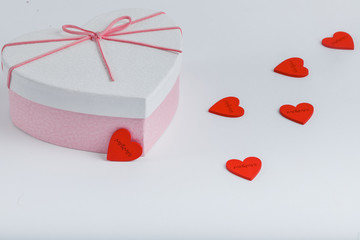 Print cards, banner, poster.  Valentines Day background with hearts.