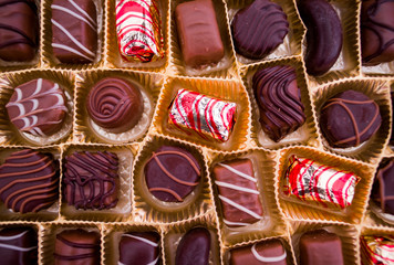 chocolate candies in the package