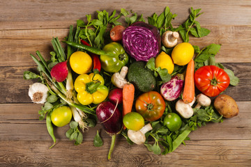 vegetables at grocery supermarket