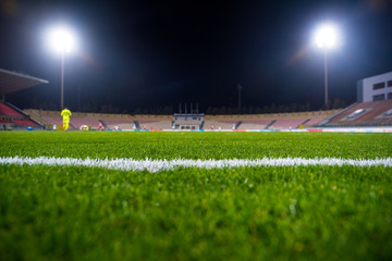 Football, soccer game concept photo, stadium, edit space