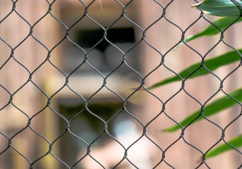 Fototapeta premium Chain link fence