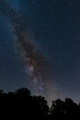 Fototapeta na wymiar Milchstraße im Sommer über der schwäbischen Alb