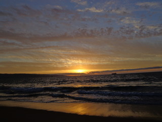 Obraz premium sunset over the sea
