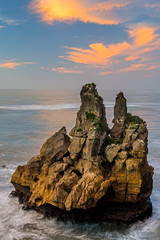 Beach and coastline near Kaikoura on the South Island of New Zealand