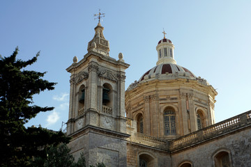 Fototapeta na wymiar Stiftskirche und Pfarrkirche St. Paul, Rabat, Malta