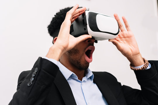 Man in VR headset 