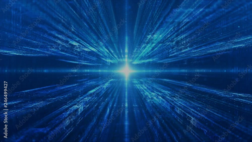 Poster technology digital matrix and light abstract background