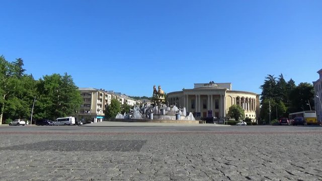 timelapse of colchis fountain kutaisi