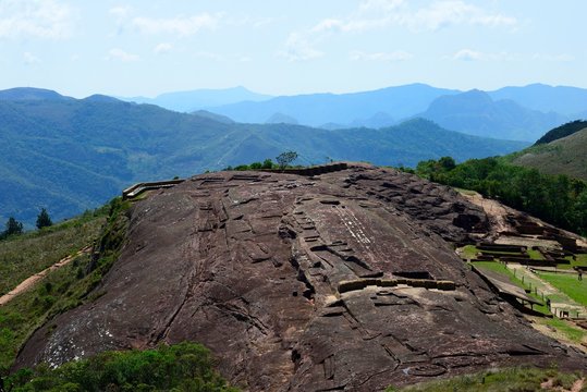 Ceremonial site of El Fuerte de Samaipata, Inca ruins, Unesco World Heritage Site, Samaipata, Florida, Bolivia, South America