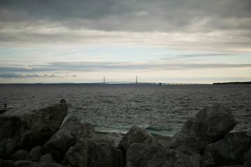 Fototapeta na wymiar Bridge on the Horizon