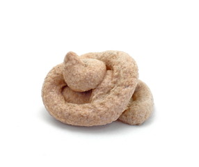 liver pate isolated on a white background