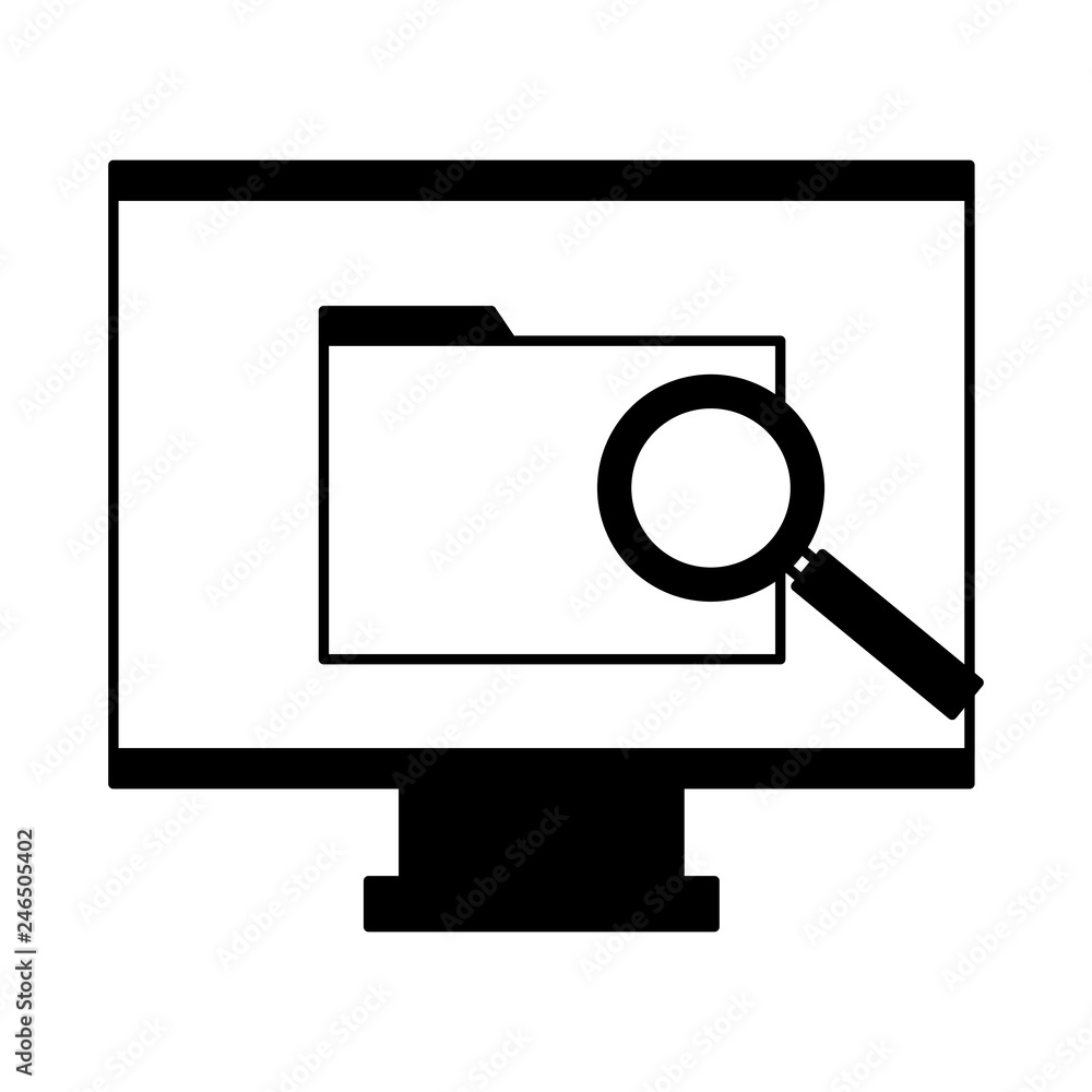 Poster computer monitor folder analysis