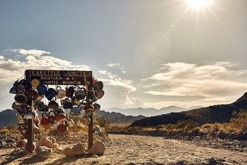 teakettle junction, death valley national park, California, horizontal