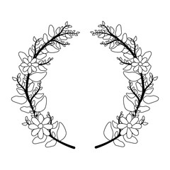 wreath flower foliage floral