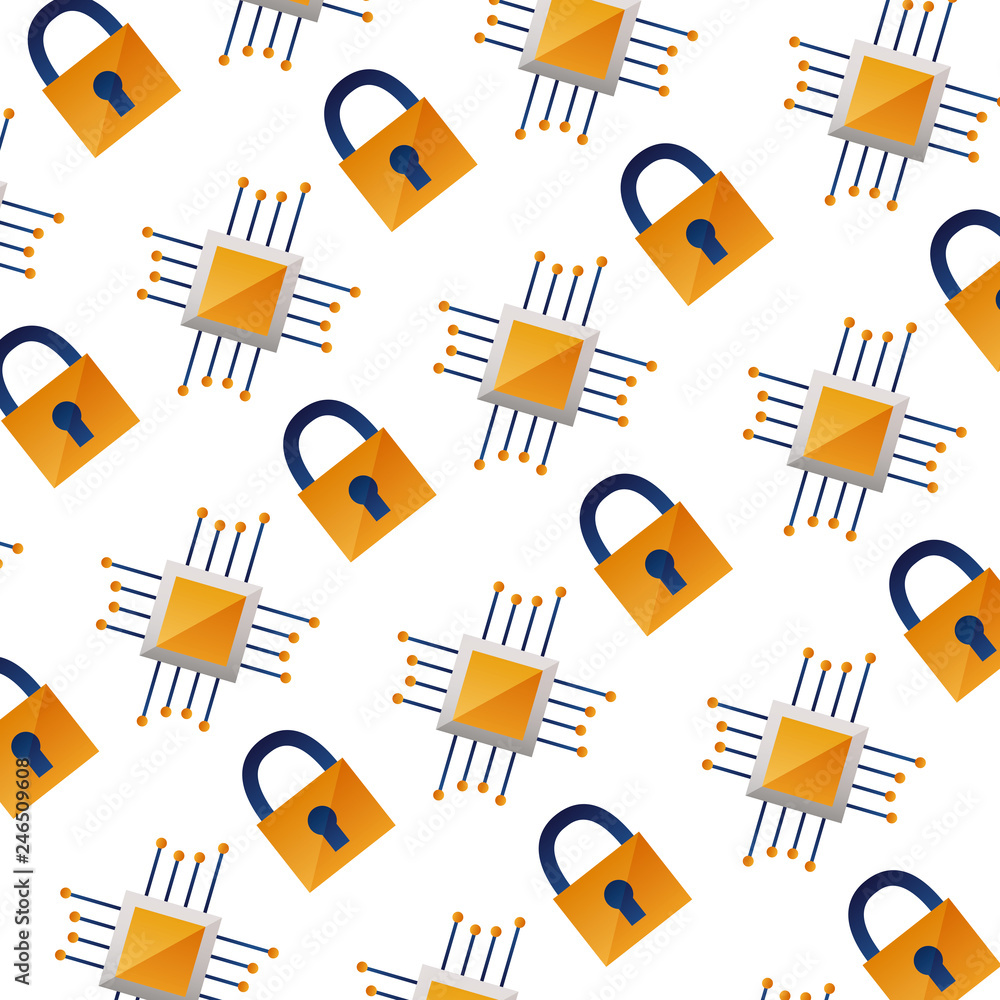 Poster background motherboard circuit security pattern