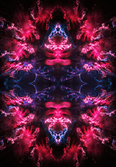 3d computer generated artistic unique modern abstract colorful energetic smooth fractals artwork background