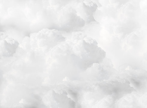 white fluffy cumulus clouds full flame 
