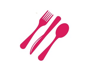 fork,knife logo vector illustration