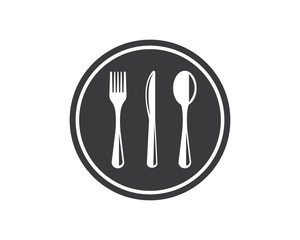 fork,knife logo vector illustration