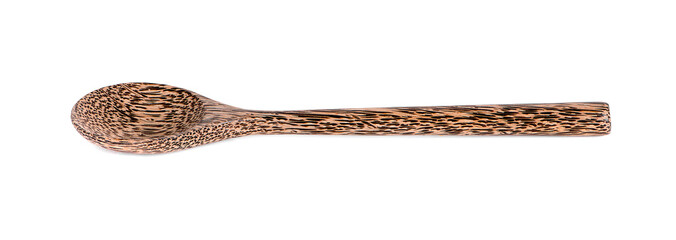 wooden spoon isolated on white background