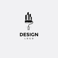 Vector logo design, icon painting and city