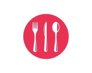 fork,knife logo vector illustration