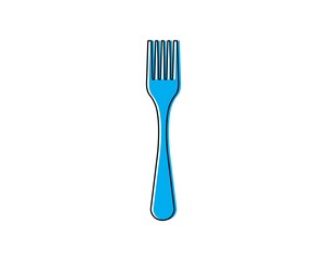 fork,knife logo vector illustration